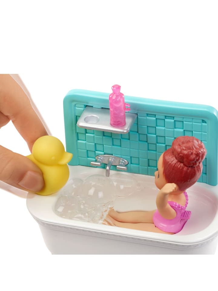 Barbie Puppe & Bad Spiel-Set | Barbie | Skipper Babysitter | Mattel FXH05 günstig kaufen onesize