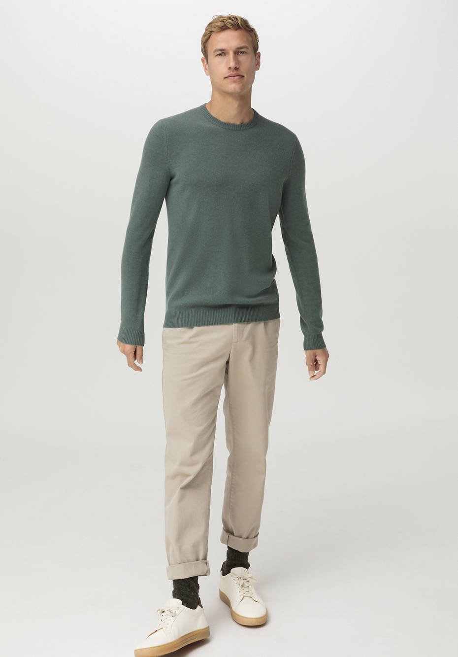 Pullover aus Schurwolle mit Kaschmir