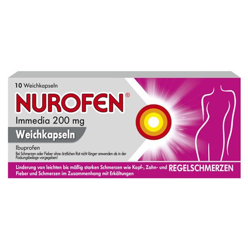 NUROFEN Immedia 200 mg Weichkapseln  10 St  Weichkapseln