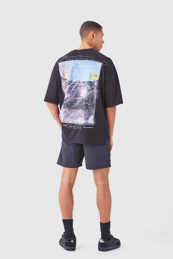 Elasticated Waist Relaxed Pocket Detail Shorts
