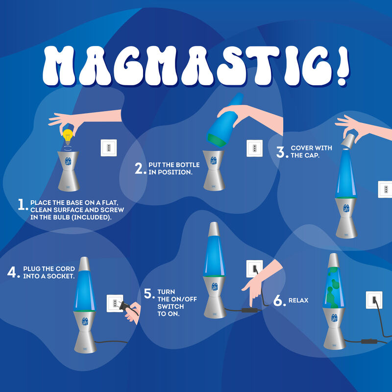 Lámpara de lava - ¡Magnética!