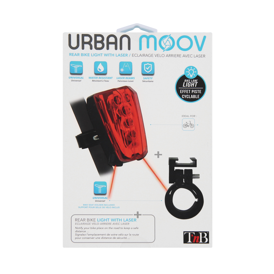 Fahrradbeleuchtung Urban Moov, hinten, von t'nb - ATU