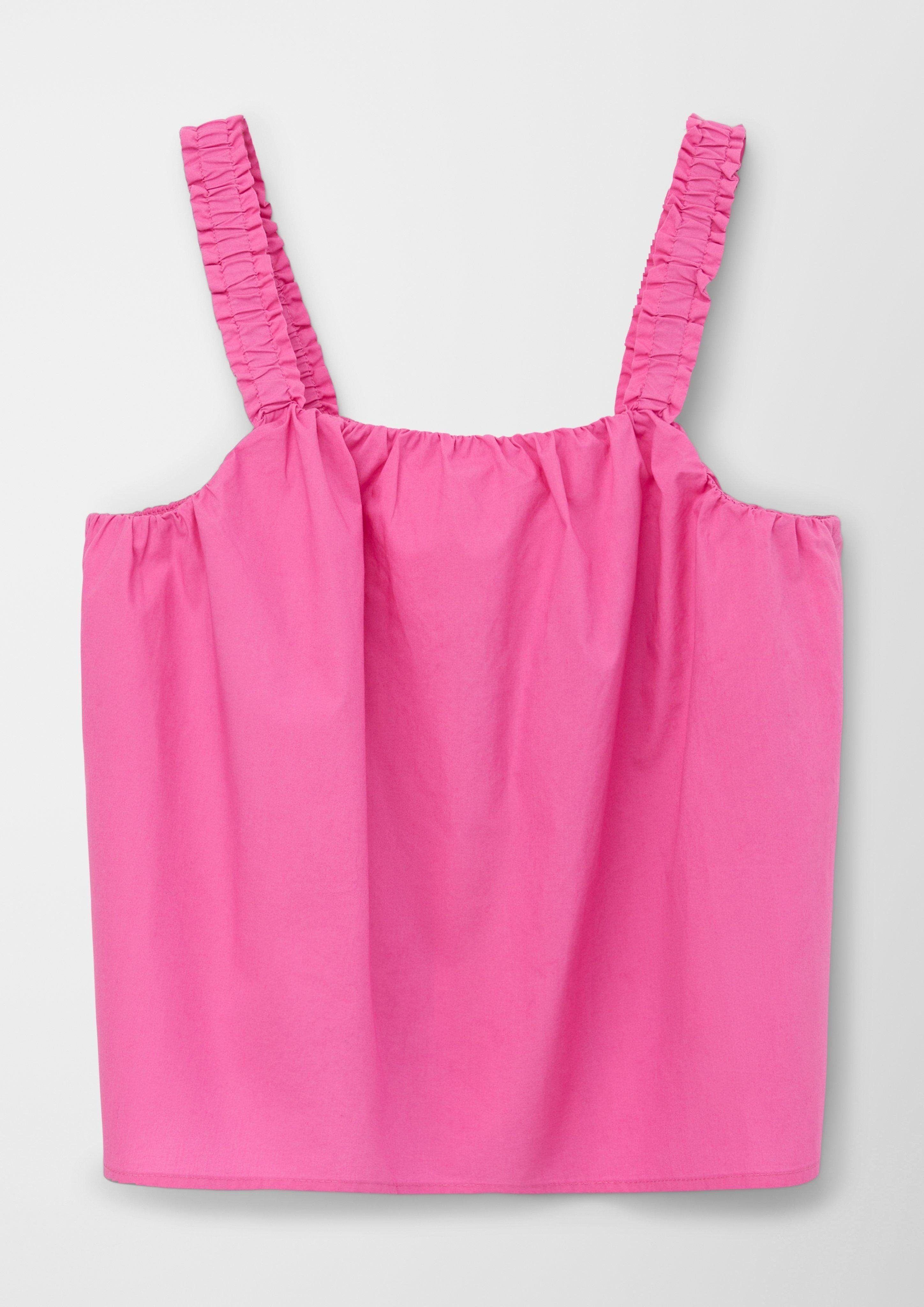 s.Oliver Blusentop Bluse aus Popeline Raffung