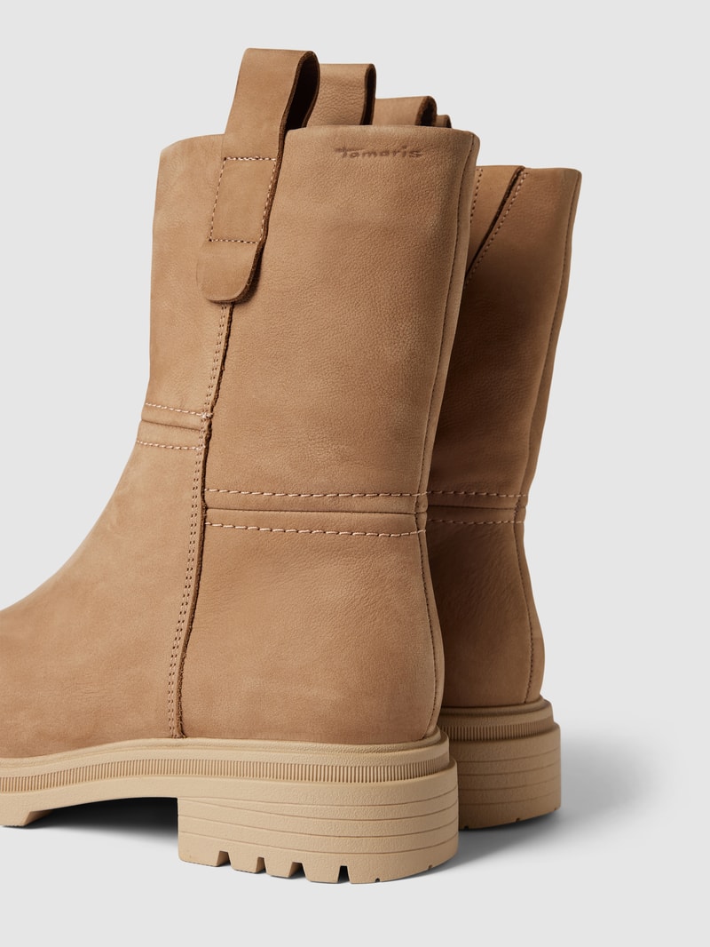 Stiefel aus Leder mit Zugschlaufen Modell 'Panama Jack' in beige