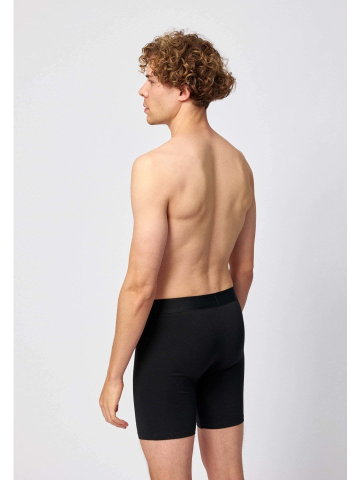 SNOCKS Lange Boxershorts 6 Stück in Schwarz günstig kaufen