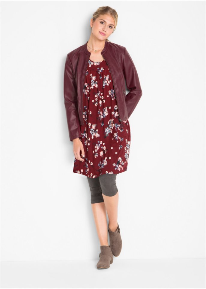 Kurzes Jerseykleid, Kurzarm