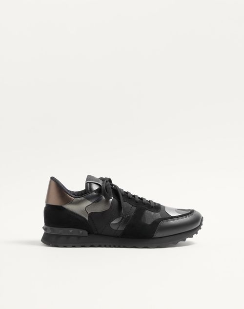 Baskets Rockrunner Camouflage Noir Laminé