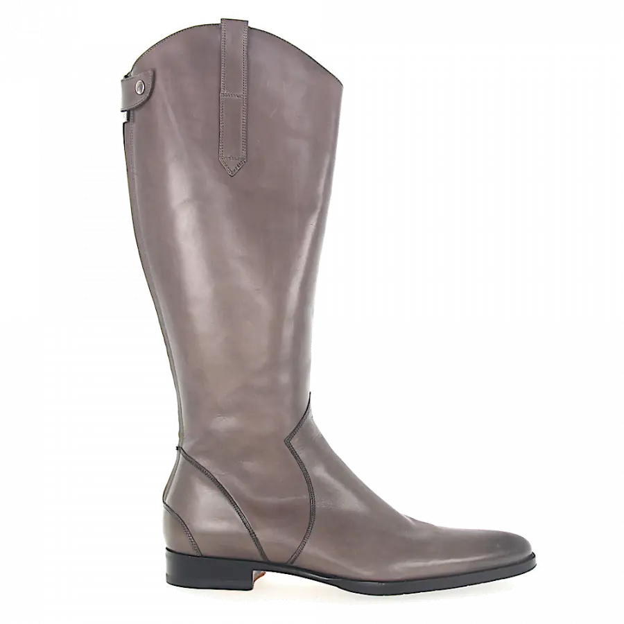 Santoni - Stiefel Kalbsleder - grau