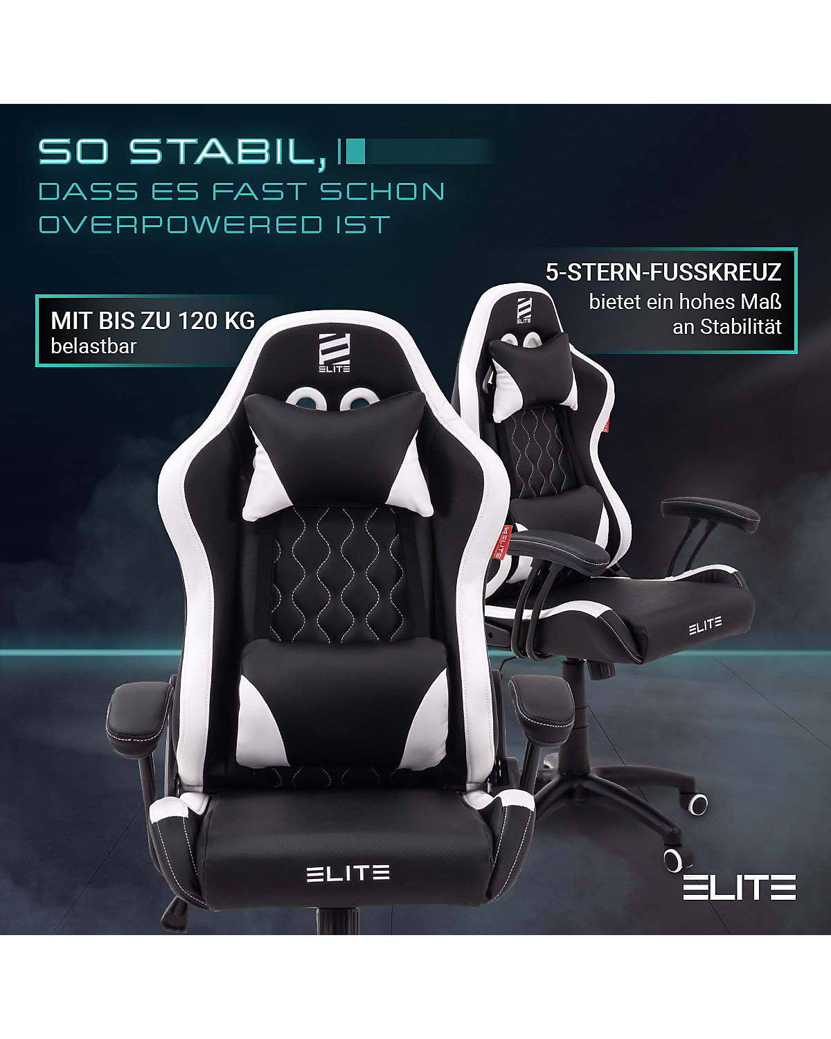 Gaming Stuhl PULSE - Ergonomischer Kinder Luxus Gaming Stuhl - 4D Armlehnen - Bürostuhl