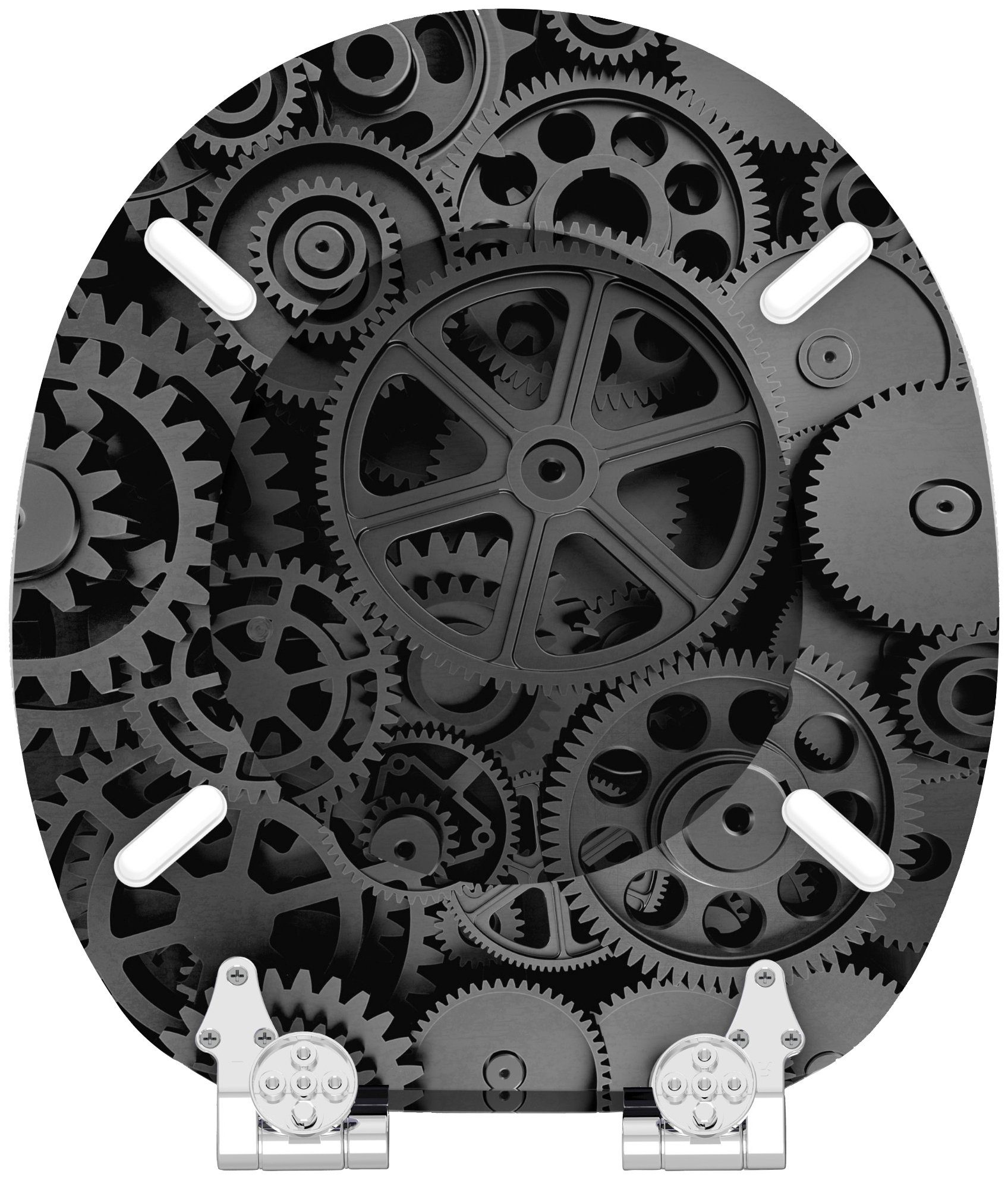 Sanilo WC-Sitz Gears, mit Absenkautomatik, BxL: 37,7 x 42,0 - 47,0 cm