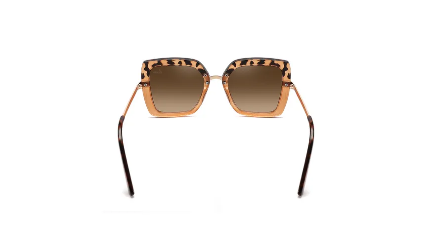 Caresse Brillenmode Sonnenbrille Metall demibraun