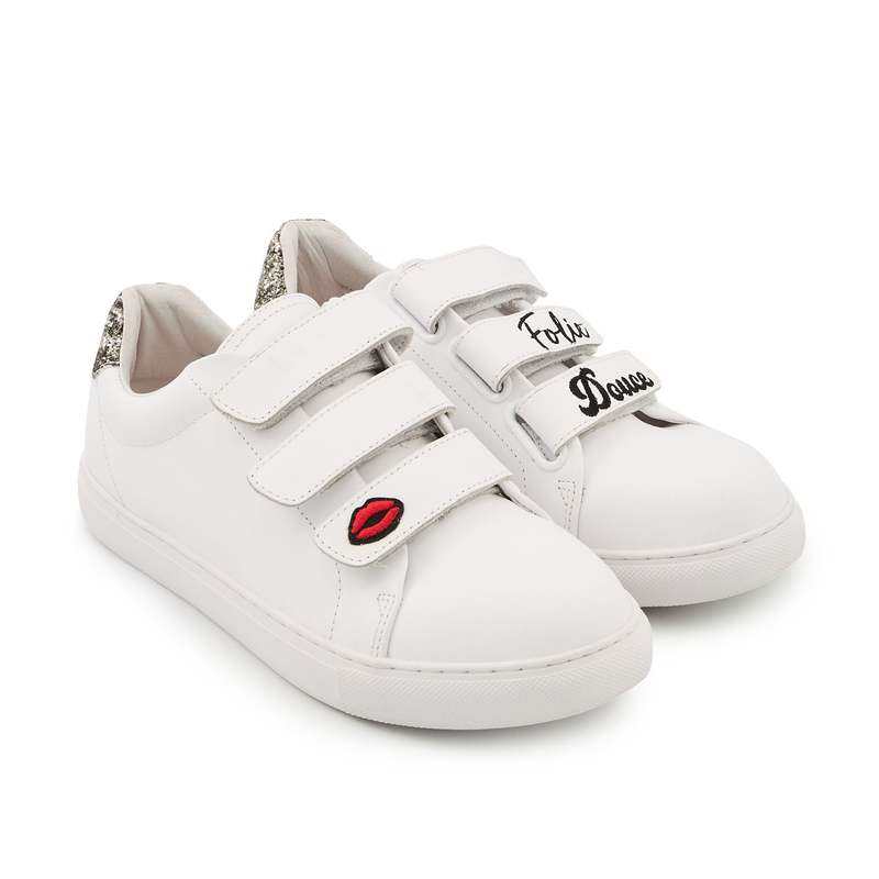 Baskets en cuir Edith folie douce