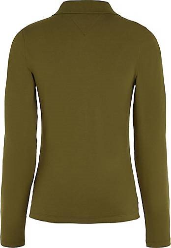 TOMMY HILFIGER Damen Poloshirt 1985 SLIM PIQUE POLO Langarm