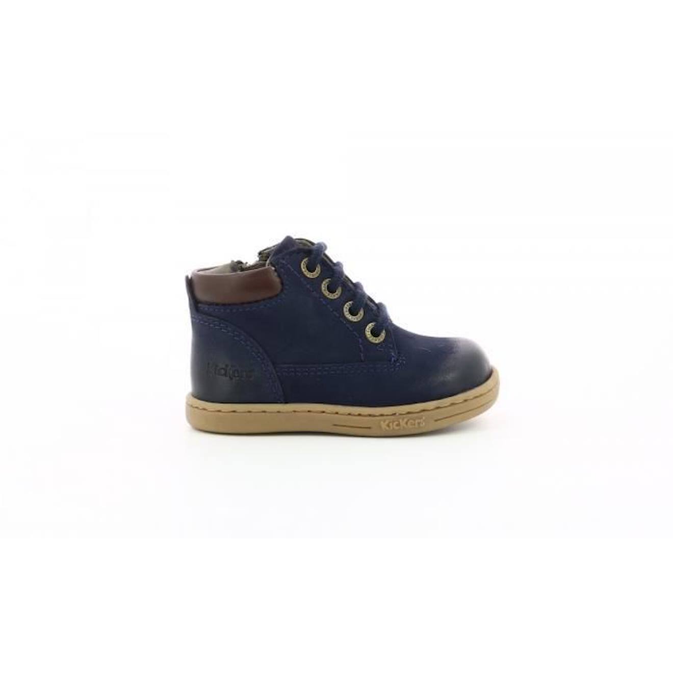 Basket Cuir Enfant Tackland bleu