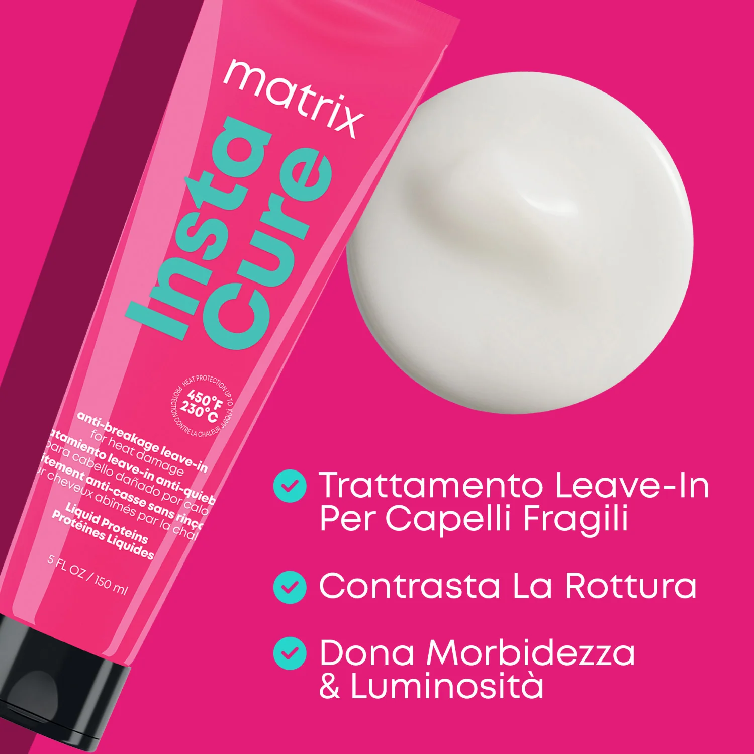 Total Results Instacure Crema sin enjuague - Crema para peinar y dar acabado al cabello