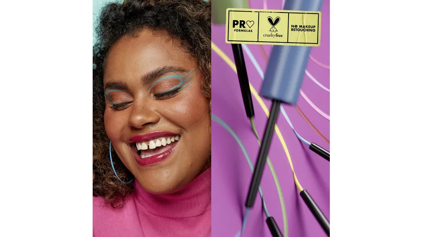 NYX PROFESSIONAL MAKEUP Vivid Brights colored Liquid Eyeliner 2 ml 01 - cyan simp