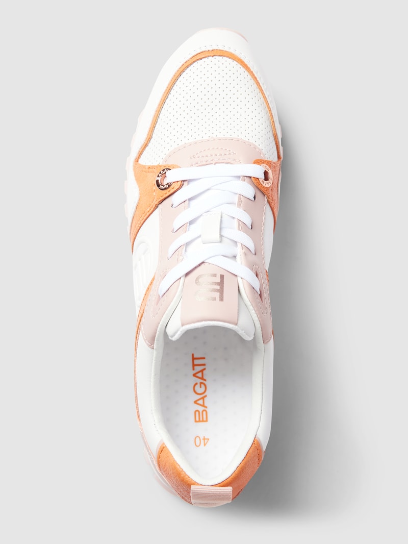 Sneaker mit Label-Details Modell 'Siena' in weiß