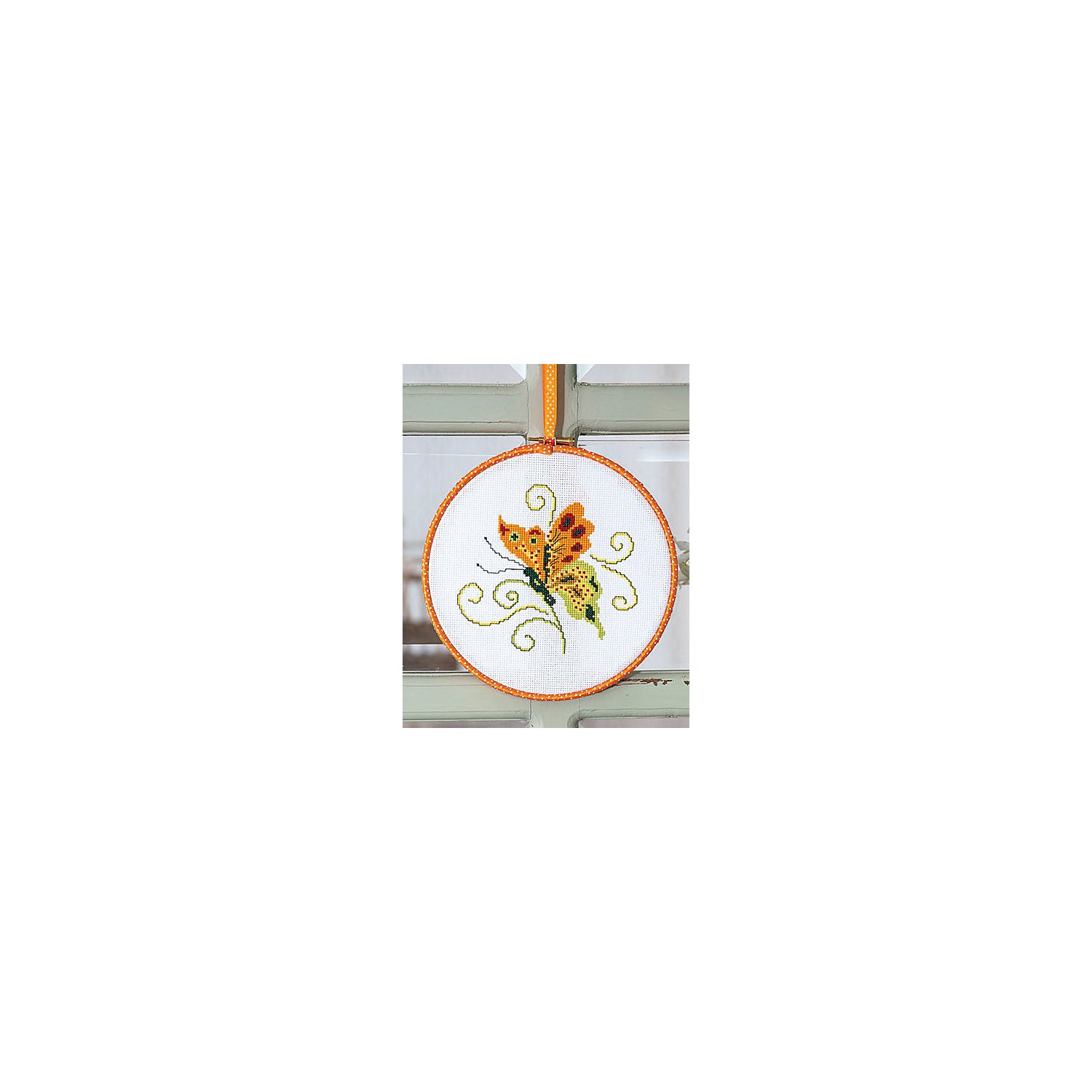 Perl-Aida, 54 Loch/10 cm, elfenbein