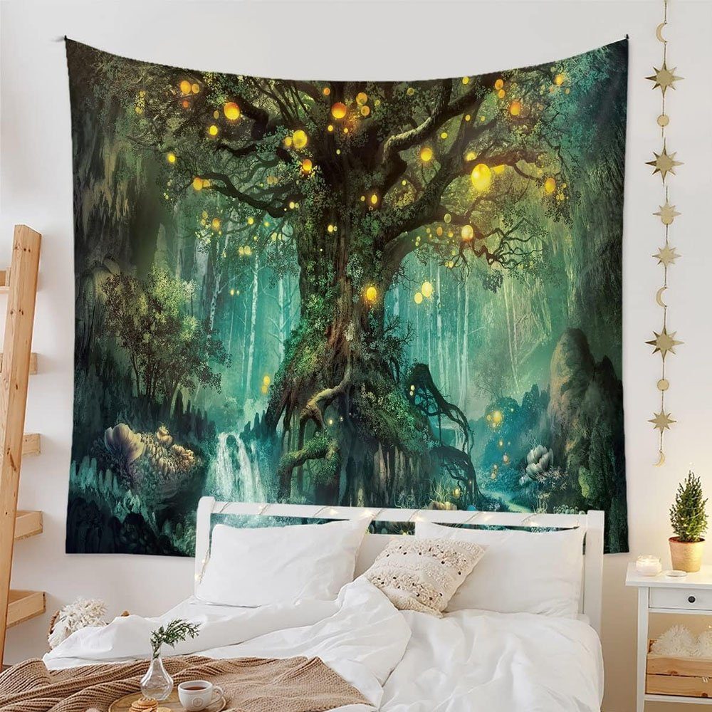 Wandteppich Wandteppich, Wandbehang Wandtuch, Sarfly, Wanddeko für Schlafzimmer Wohnzimmer Wohnheim