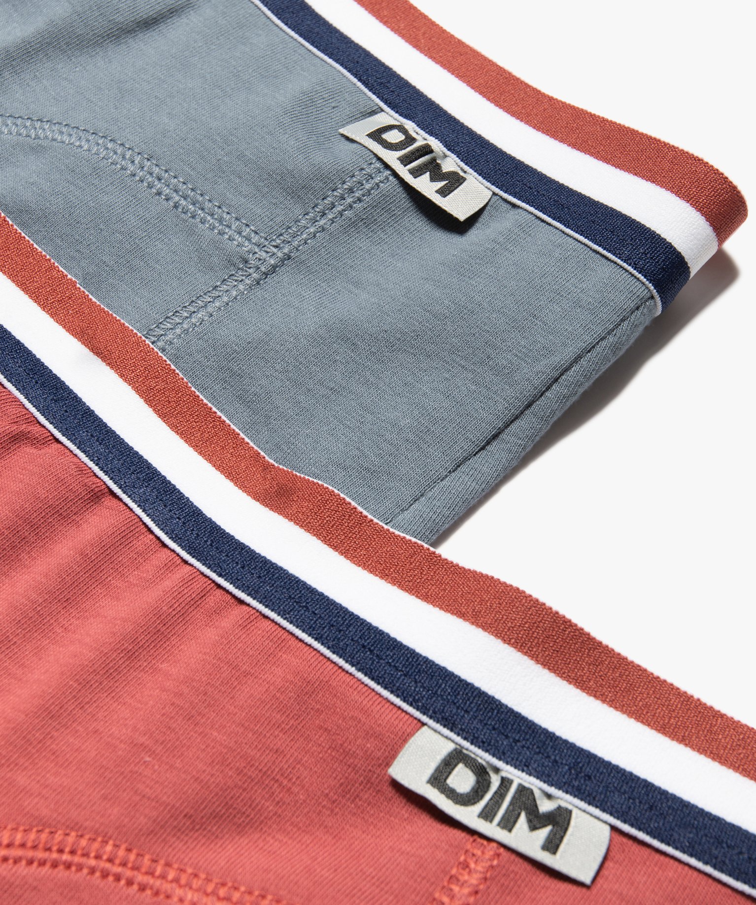 Boxers homme unis en coton stretch (lot de 2) - Dim multicolore | GEMO