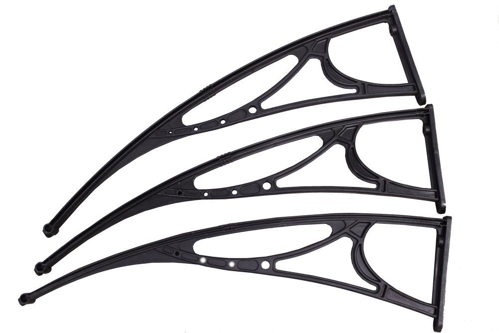 TRUTZHOLM Vordach Basic Vordach 100 x 295 cm schwarz Haustürdach