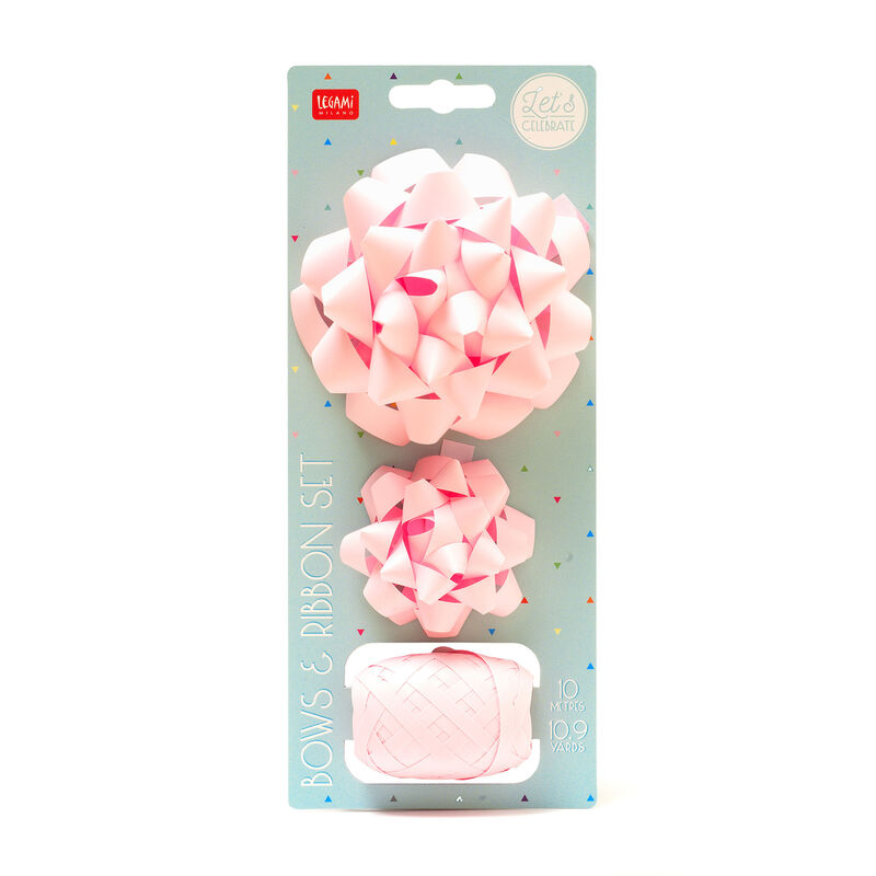 Sada dvoch mašličiek a jednej rolky stuhy