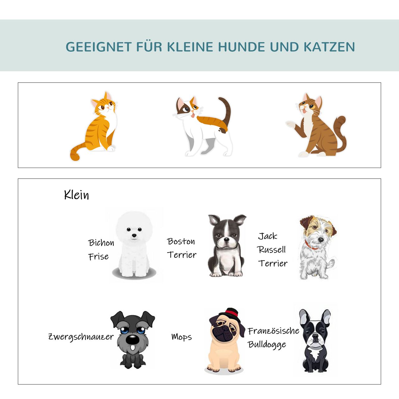 PawHut Hundebox Haustierrucksack mit Kissen faltbar Dunkelgrau 61 x 46 x 51 cm