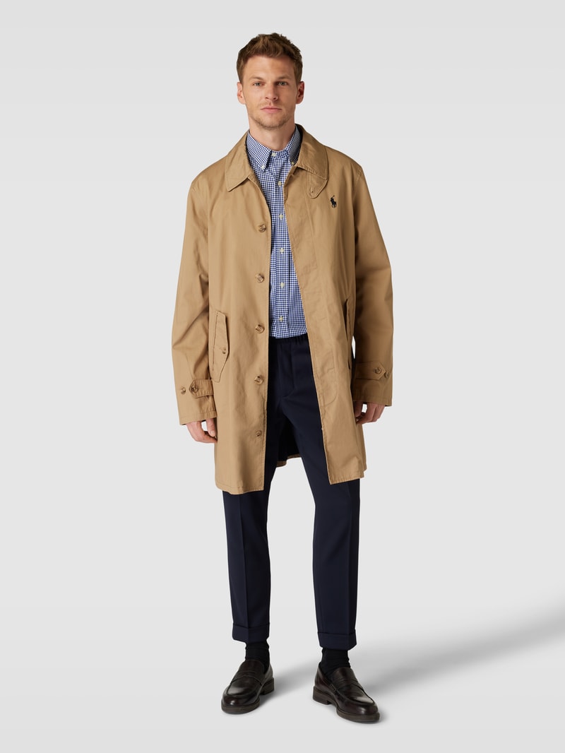 Slim Fit Freizeithemd mit Vichy-Karo in marineblau