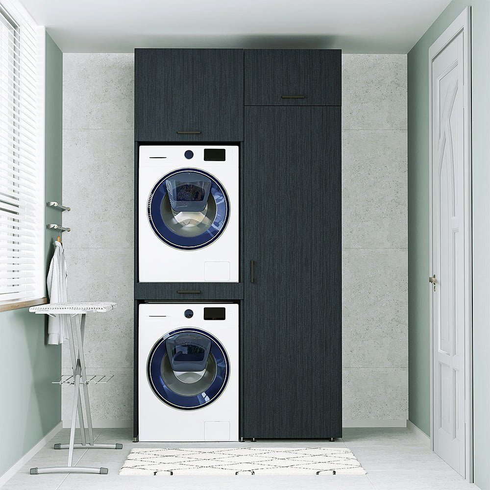 Roomart Waschmaschinenumbauschrank (Waschmaschinenschrank für Trockner und Waschmaschine Überbauschrank)