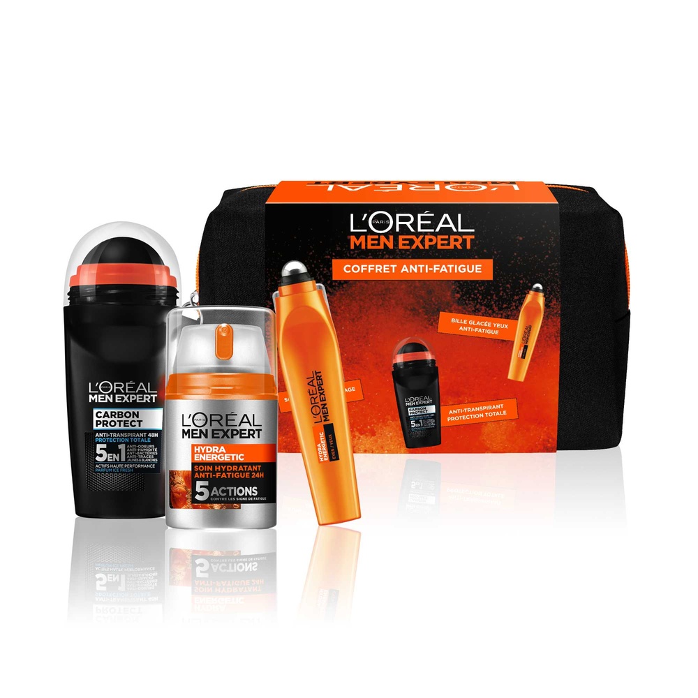 L'Oréal Paris Trousse L'Oréal Men Expert Hydra Energetic Trousse 3 Produits Routine Anti-Fatigue