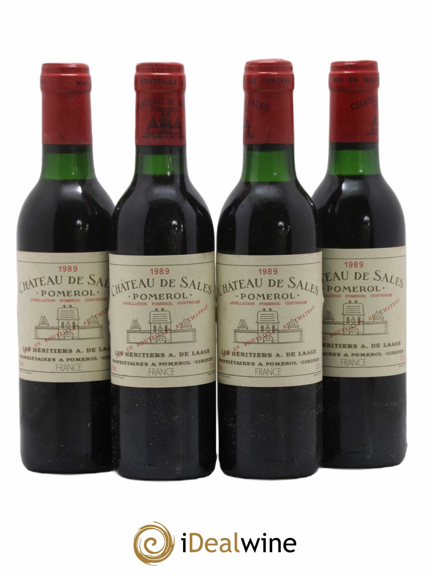Château de Sales  1989 - Lot de 24 Demi-bouteilles