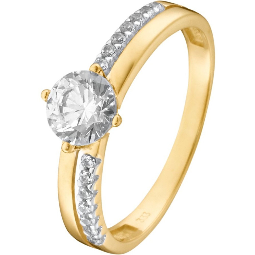 FAVS Bague pour femme 375 Or jaune or jaune Bague