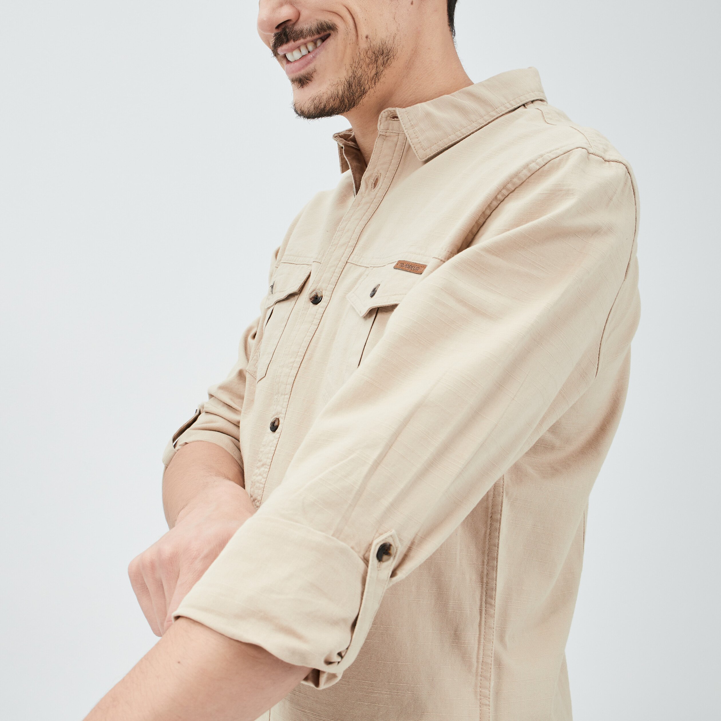 Chemise Trappeur sable homme | La Halle
