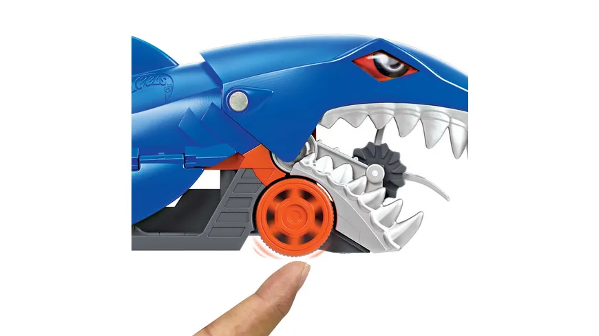 Hot Wheels Hungriger Hai-Transporter für bis zu 5 Spielzeugautos