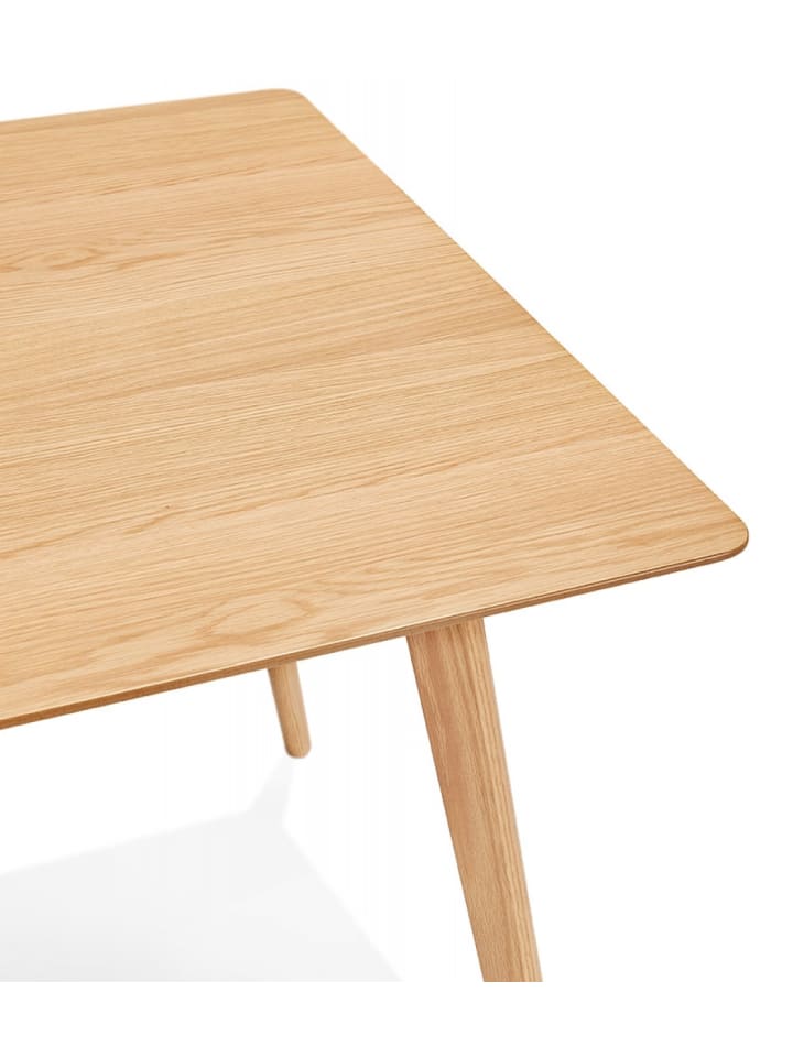 KADIMA DESIGN Esstisch BARISTA mit Eichenfurnier | Nordic Stil in Beige günstig kaufen 180 x 90 x 75 cm