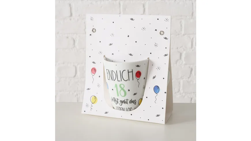 Boltze Tasse in Geschenkpackung 18.Geburtstag