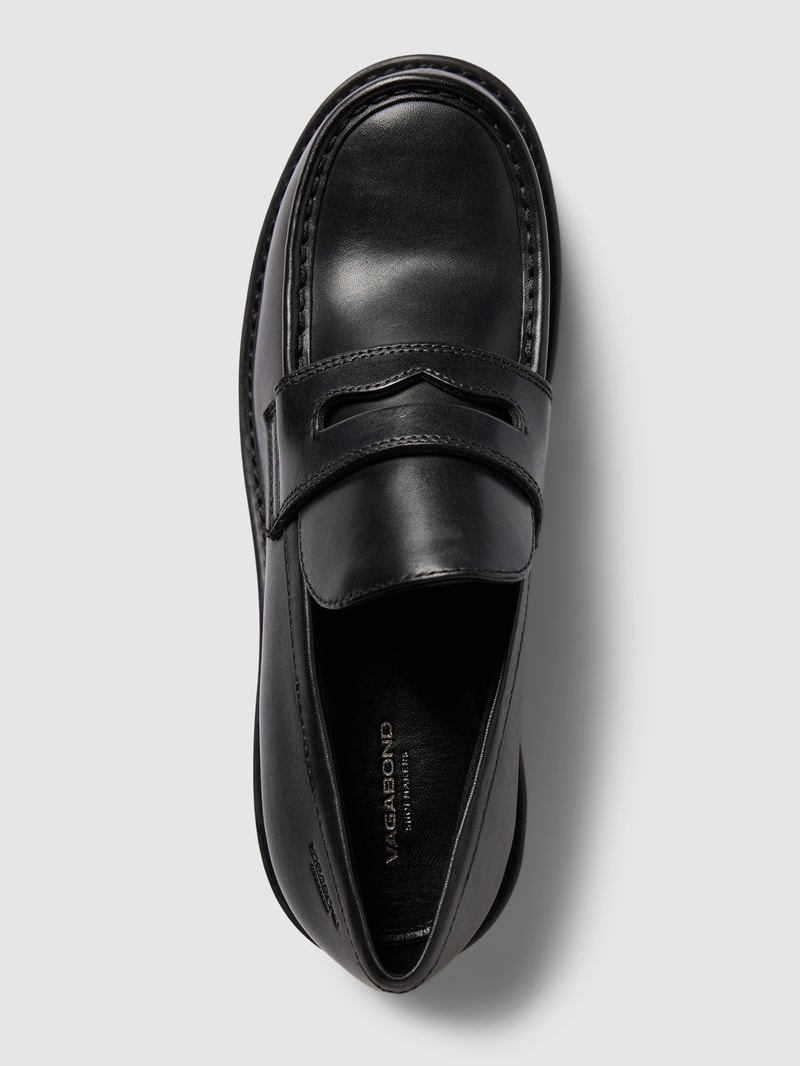 Loafer aus echtem Leder Modell 'COSMO' in schwarz