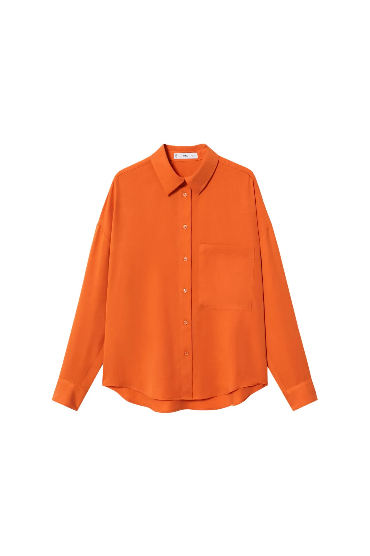 MANGO  Orangefarbenes Damenhemd 37972514