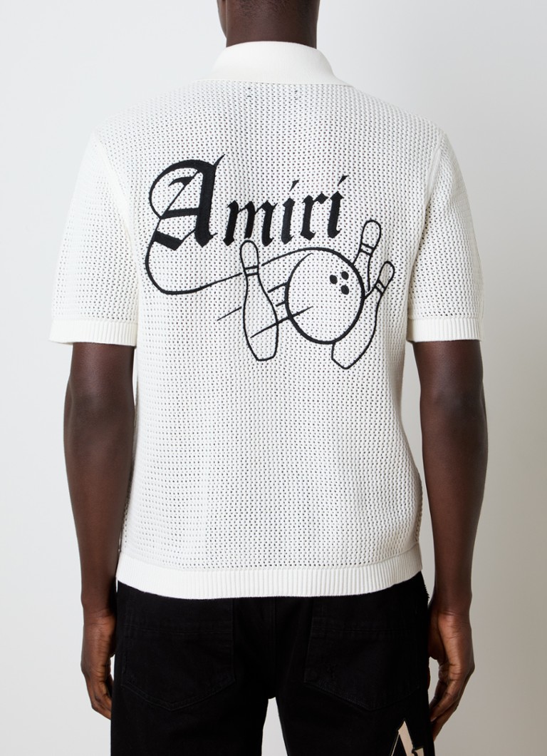 AMRI Normaali istuvuus virkattu paita logobrodeerauksella