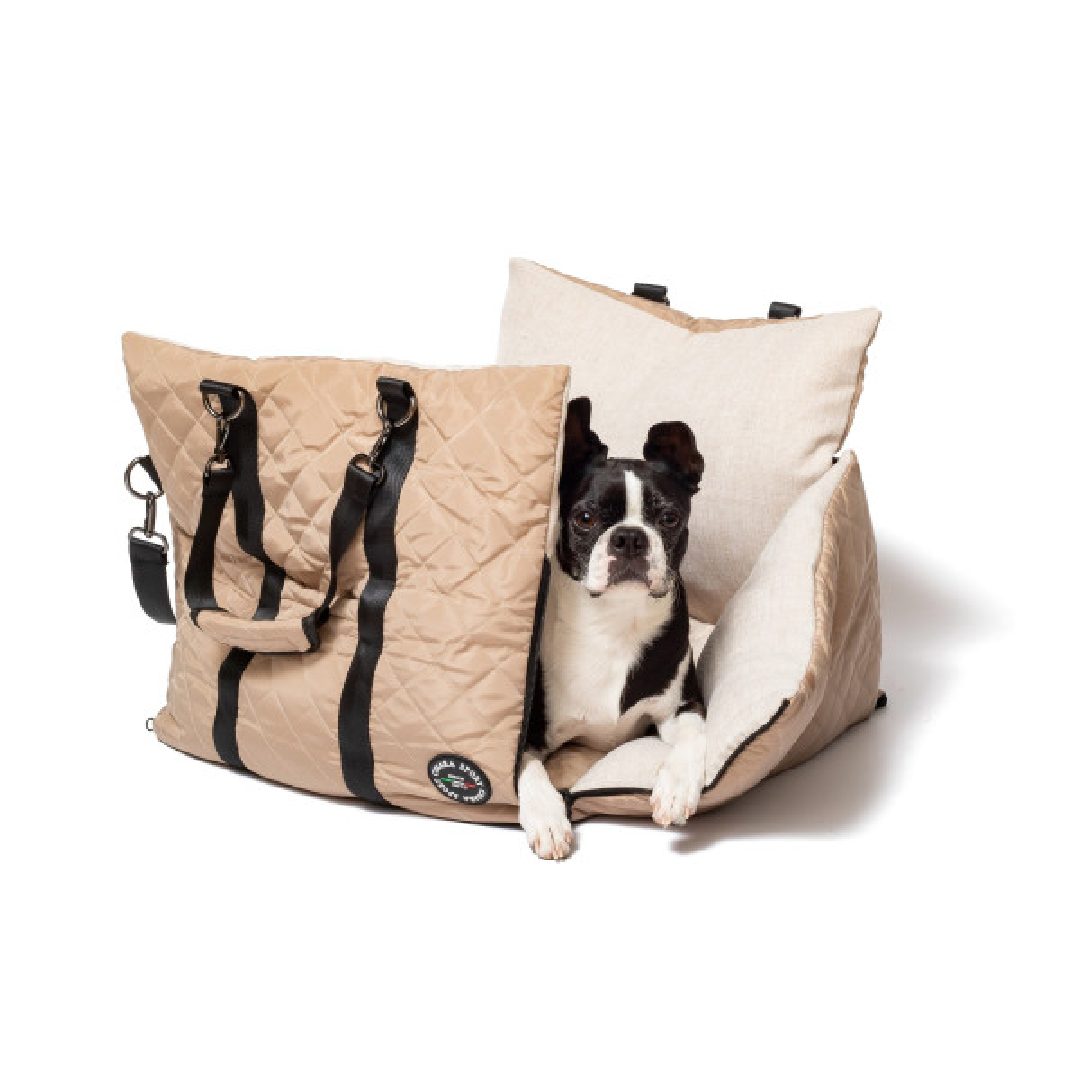 Chiara Tragetaschen Chiara Auto- Hundetasche LIV beige