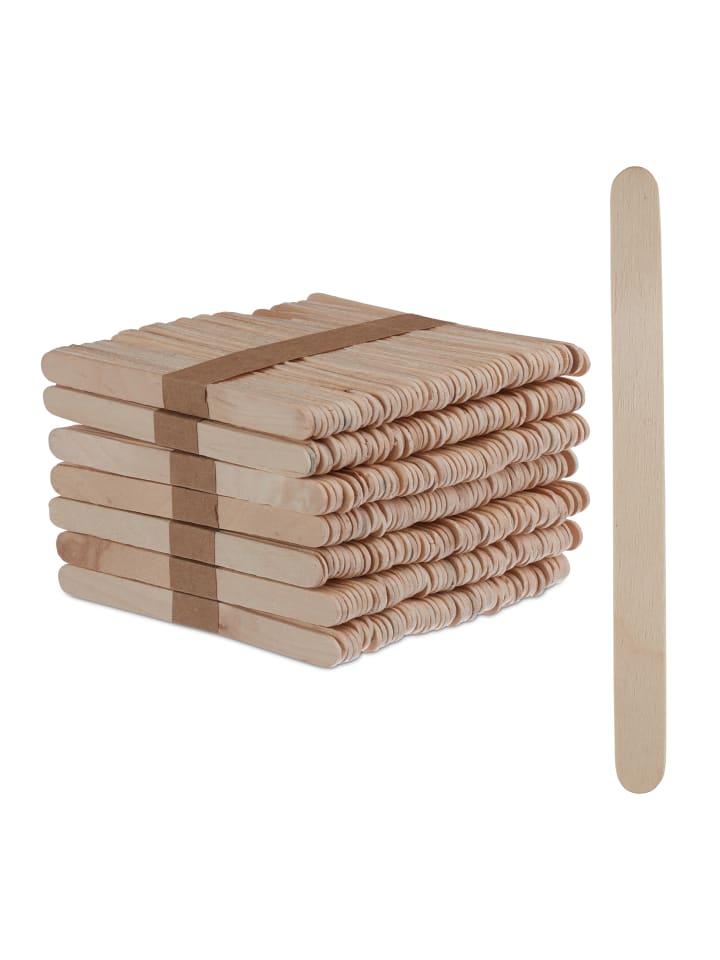 relaxdays 500x Eisstiele in Natur günstig kaufen onesize