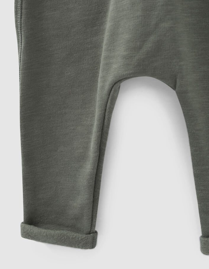 Pantalon kaki clair molleton bio bébé