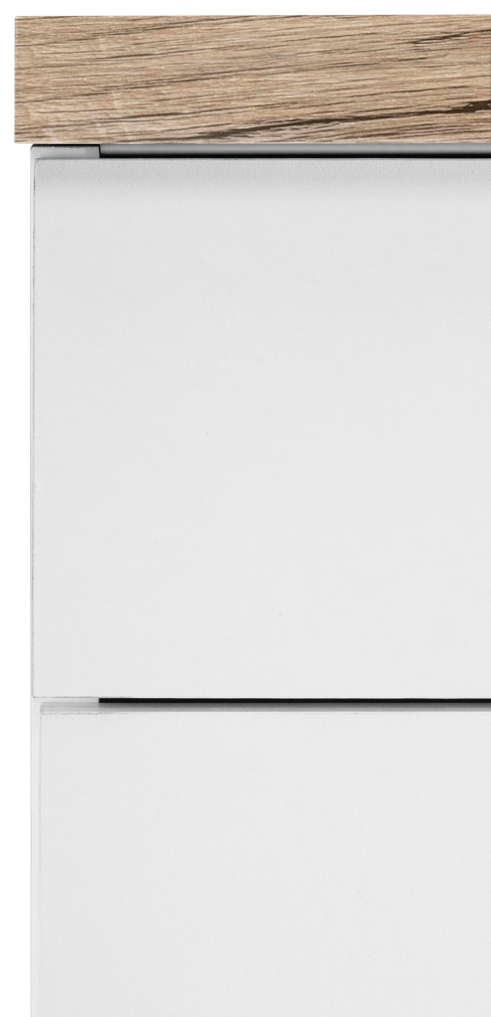 OPTIFIT Küchenzeile Mini, mit E-Geräten, Breite 180 cm, mit 28 mm starker Arbeitsplatte