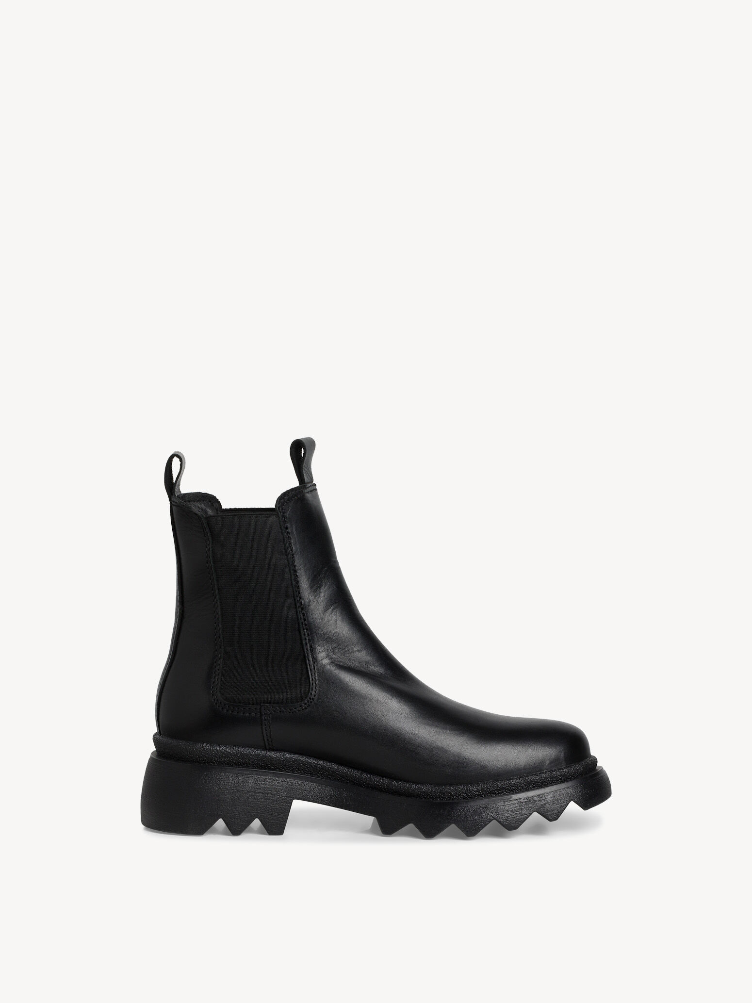 Bottine Chelsea en cuir - noir
