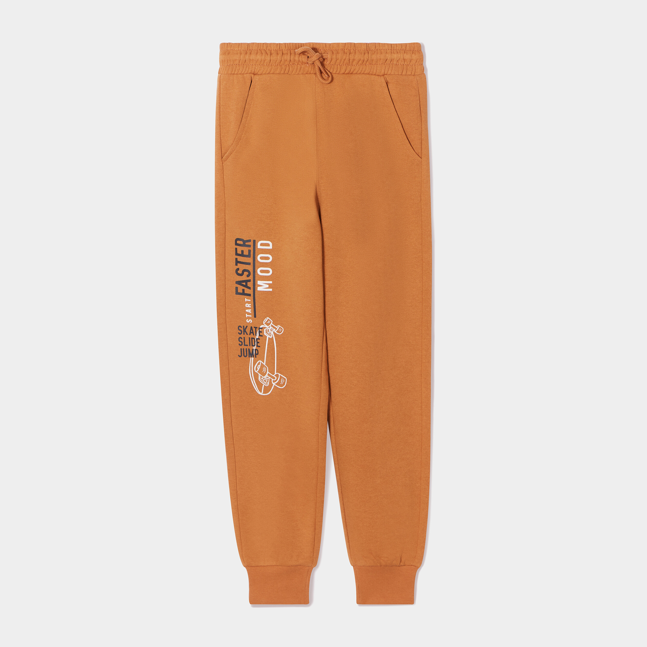 Pantalon de jogging regular marron cognac garçon | La Halle