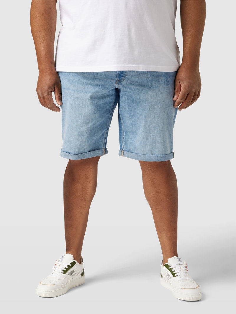 PLUS SIZE Jeansshorts im 5-Pocket Design Modell 'RICK' in jeans