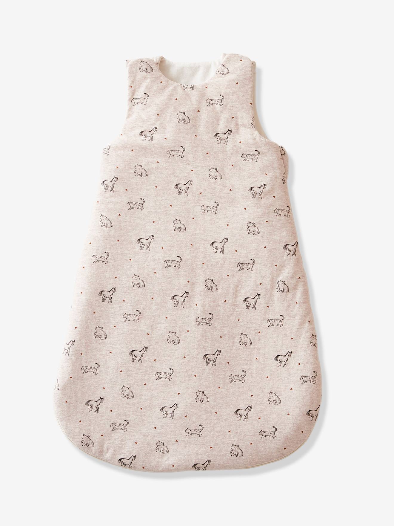 Gigoteuse sans manches personnalisable PETIT NOMADE beige chiné