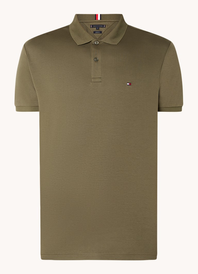 Tommy Hilfiger  Regular fit polo met logoborduring