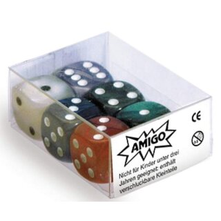 Würfel Perlmutt W06 Set gemischt MBE6
