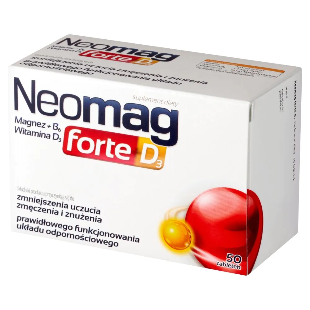 NeoMag Forte, Συμπλήρωμα Διατροφής με Μαγνήσιο, Βιταμίνη B6 και D, Δισκία